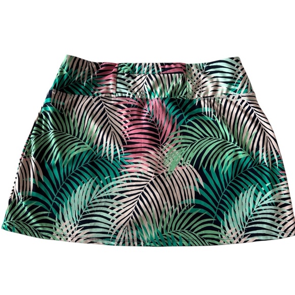 Tommy Bahama Golf Women’s Skort Palm Print Stretch Performance Pocket Size L - Picture 3 of 9